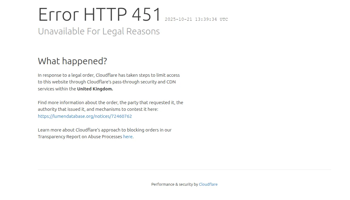 Борьба с пиратским стримингом: новый отчёт Cloudflare о прозрачности